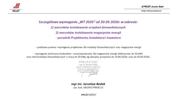 Szczegółowe wymagania tech.-bud. - WT 2026 Szczegółowe wymagania tech.-bud. - WT 2026